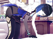 Yelan and Aether have intense sex in the bedroom. - Genshin Impact Hentai