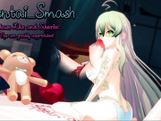 Cute anime ninjas have lesbian sex with a strapon cock.