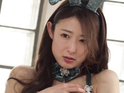 [KBR-030] 人妻兔女郎的NTR 为夫献身 惨遭玩弄的顺从尤物 松岡铃 【破解】 - 1of5
