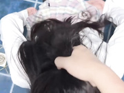 内射穿jk的妹妹，想要出门约会，被我按在卫生间马桶上强上，内射灌满