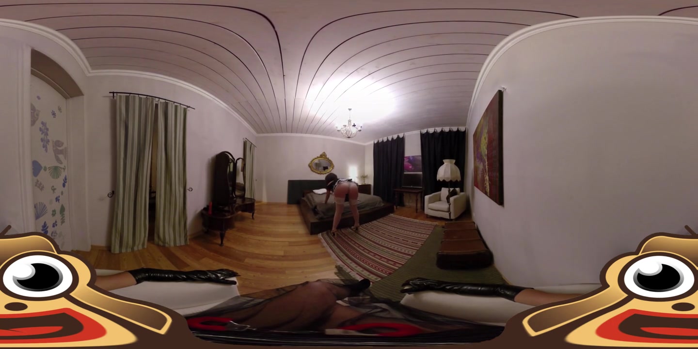The hot house maid and her master's pussy - VR porn