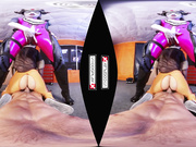 VR Cosplay X CFNM Threesome With Widowmaker And Tracer