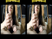 Maya VR femdom handjob with 2 cumshots in a row