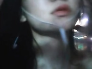 户外高能网红美女主播【调皮】广场酒吧搭讪飚车党黄毛小伙到厕所啪啪四川话对白别有一番风味啪啪