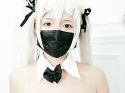 最强推特极品网红女神『白袜袜格罗丫』新春啪啪特辑-兔女郎袜之空 疯狂骑乘