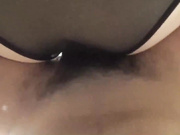 为欲望出轨的风骚人妻穿着透明的情趣黑丝中出