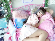 TEDDYCHAN帮你下车。。。。带口罩（JOI）-靛蓝白